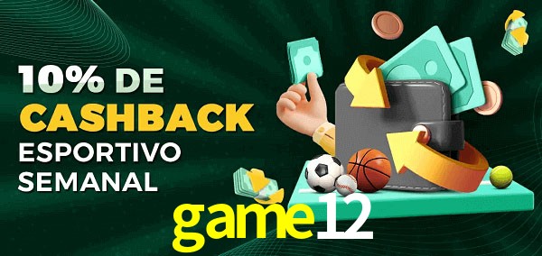 10% de bônus de cashback na game12